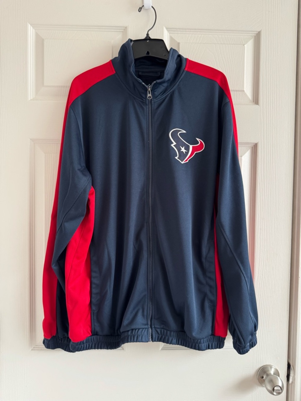 NFL Navy and Red Team Zip-Up Jacket